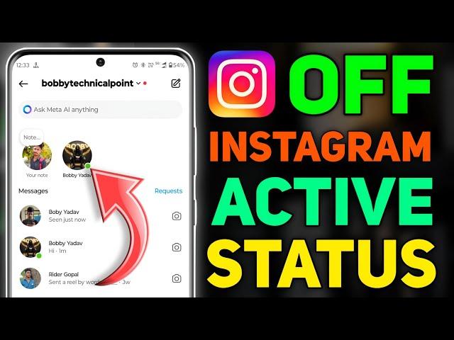 Instagram par online hote huye bhi offline kese dikhe, how to off instagram active status