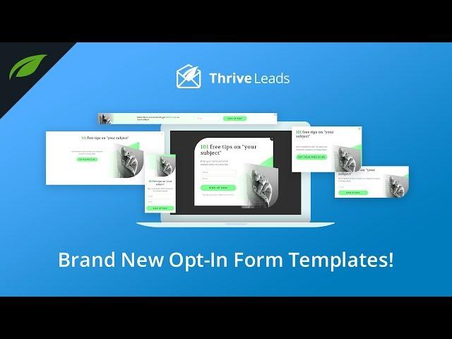 Modern Design for Your WordPress Opt-in Forms (by Thrive Leads)