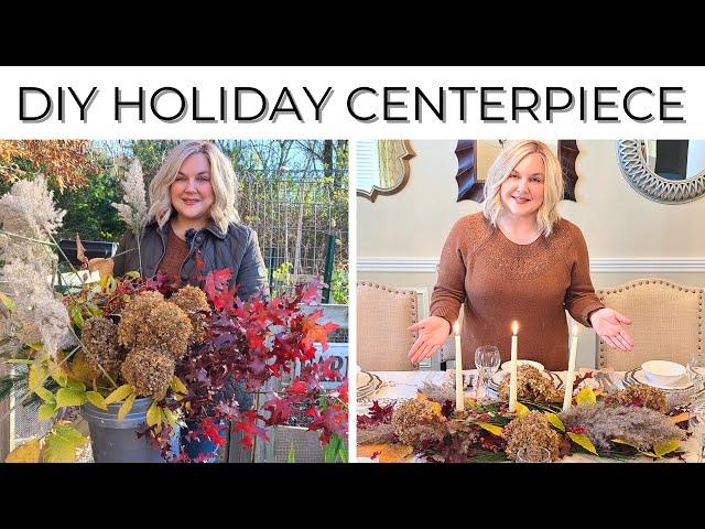 DIY Holiday Centerpiece using Thrifted & Foraged Materials. Table Decor How To