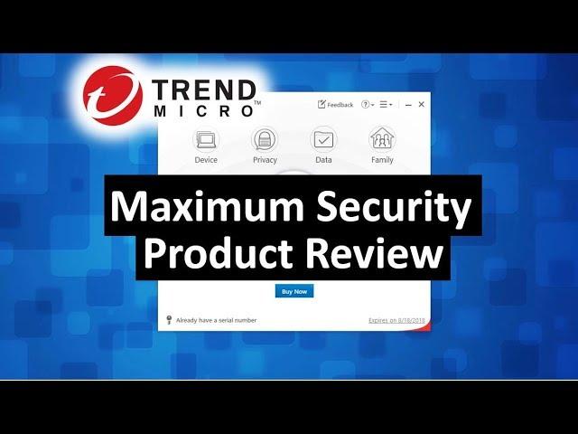 Trend Micro Maximum PC Security Product Review