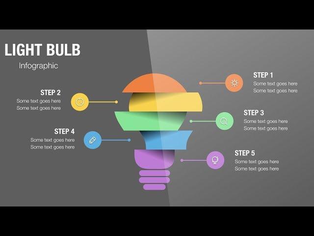 #040 Apple Keynote Tutorial: Design & Animation Light Bulb Infographics in Keynote Magic Move 2019