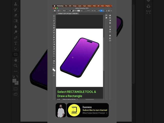 Easily Create Device Mockup in Photoshop 2023 #youtubeshorts