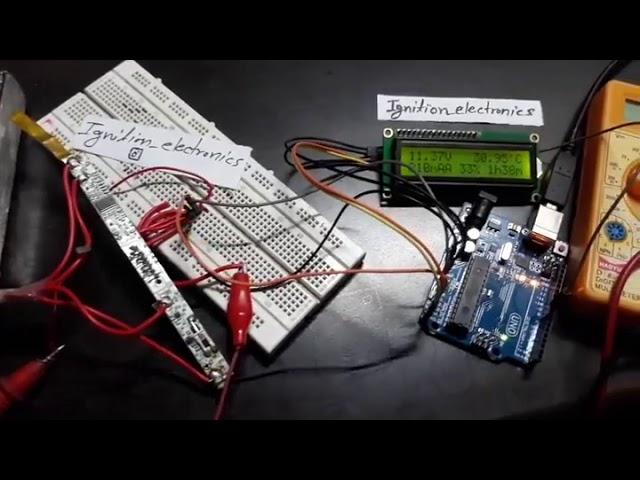 Acer Laptop Battery Pack BMS Hack  with Arduino UNO and LCD display