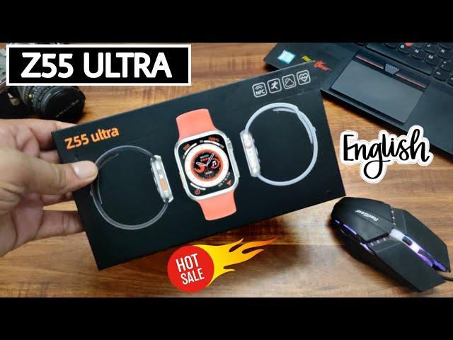 Z55 Ultra Smartwatch Unboxing And Review In English