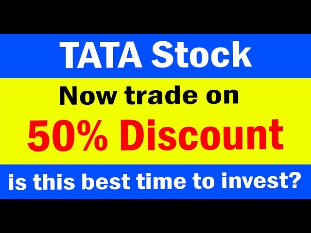 This TATA stocks trade on 50% discount | Learn how to draw support & resistance  | heavy discounted