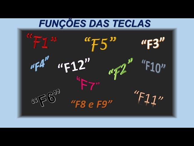 Funções das teclas F1 até F12 do Teclado