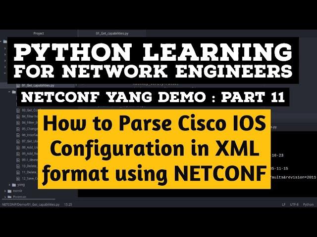 NETCONF Python Example | Part 11 | Parse Cisco XML Interface Configuration