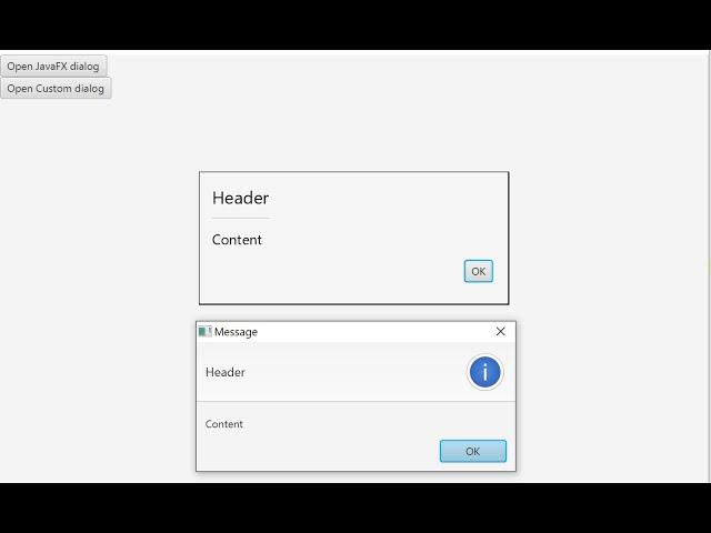 JavaFX Software: Animated Custom Dialog