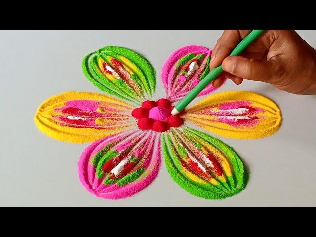 Super WOW Rangoli 2024️️Trending And Colourful Rangoli️Attractive Rangoli️Alpona️️️️️️