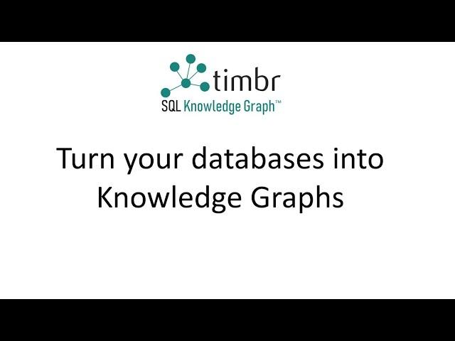 timbr SQL Knowledge Graph Demo