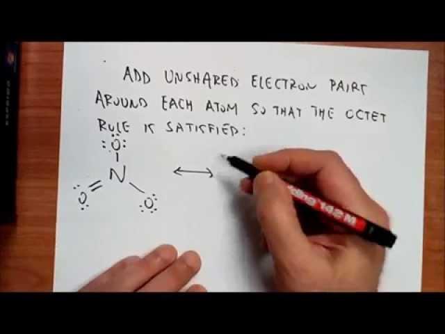 Lewis dot structure of the nitrate ion NO3-