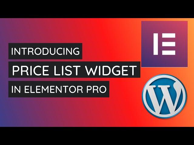 How to Add and Style Price List Widget in Elementor Pro | Elementor Pro Tutorial 2021