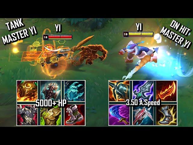 TANK MASTER YI vs AD MASTER YI FULL BUILD FIGHTS & Best Yi Moments!