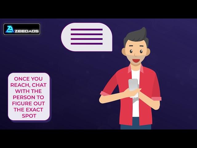 How to use Blind Meet App 2D Explainer Motion Graphics Video | Zeedads