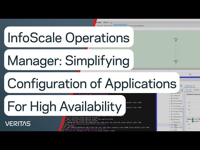 InfoScale Operations Manager: Simplifying Configuration of Applications for High Availability