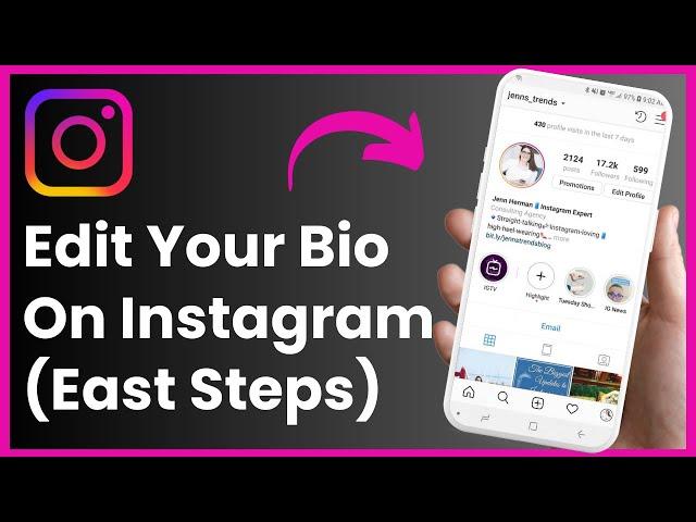 How To Edit Your Instagram Bio - Add Spaces & Line Breaks !