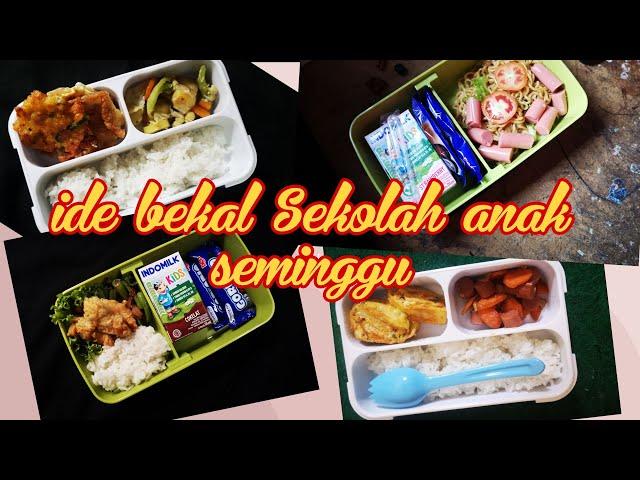 Ide bekal Sekolah anak | Bekal Sekolah Anak praktis Dalam seminggu | kids lunch box part I