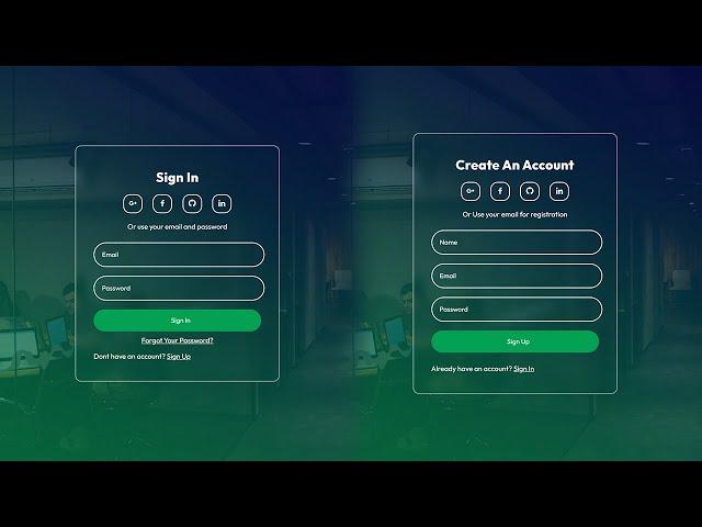 Sign Up | Sign In Form in HTML & CSS