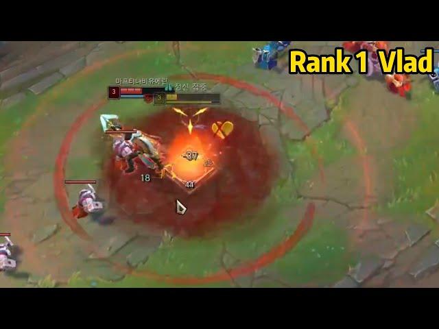 Rank 1 Vlad: CN Best Vladimir DOMINATING KR Master Elo! *LEVEL 3 SOLO KILL*