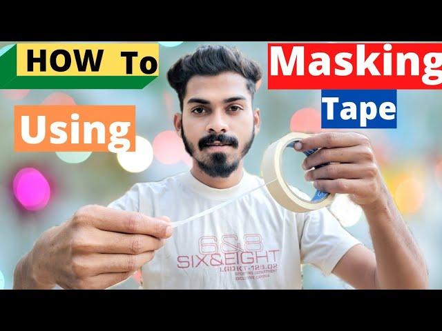 USE OF MASKING TAPE || how to use MASKING TAPE for beginners in (Hindi)_ masking tape review