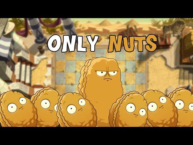 Can you beat Plants Vs. Zombies WITH ONLY NUTS?