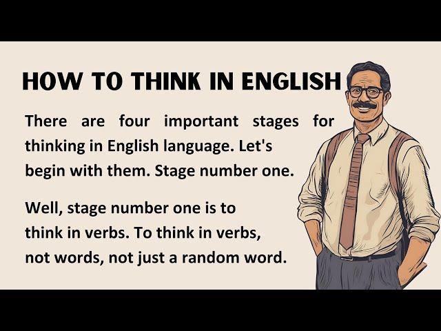 How To Think In English || How To Learn English || Amazing Lesson