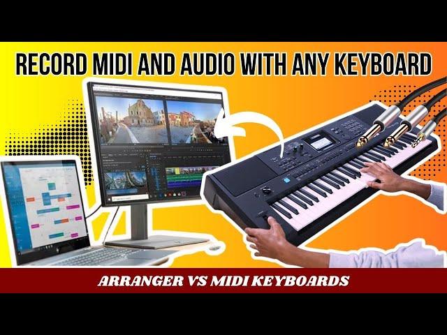 How to Record MIDI or AUDIO using YAMAHA,CASIO,ROLAND arranger Keyboards  in ANY DAW (HINDI)