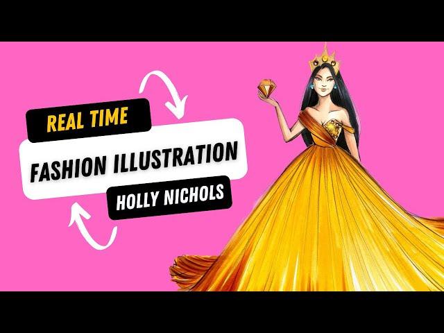 Real Time Fashion Illustration by Holly Nichols