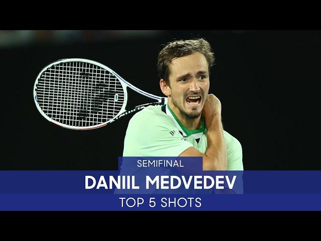 Daniil Medvedev | Top 5 Shots (SF) | Australian Open 2022