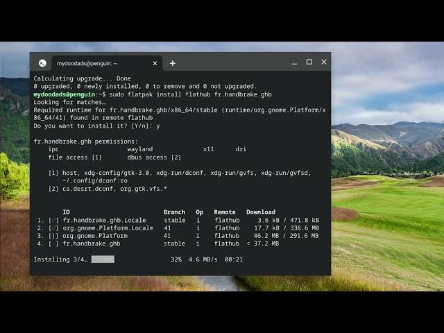 ChromeOS | Linux Development Environment | Install Handbrake onto a Chromebook