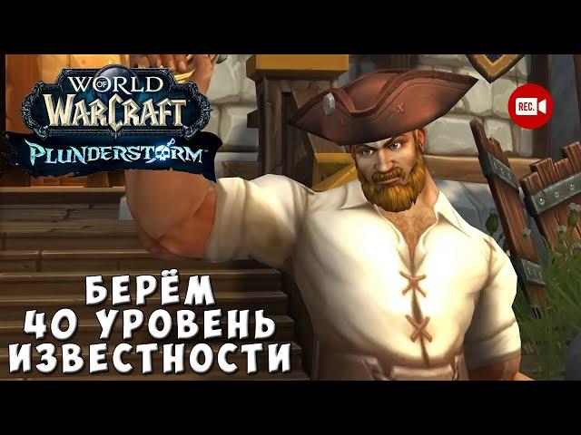 Берём 40 уровень известности - Стрим World of Warcraft Plunderstorm