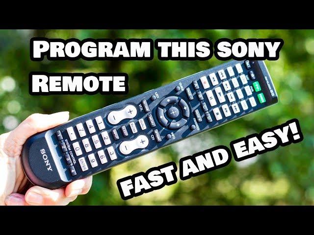 Programming Your Sony Universal Remote to ANY Device!