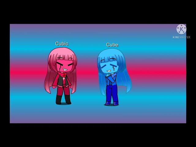 i finally made cube and cubic from pink corruption into gacha club #cube #cubic