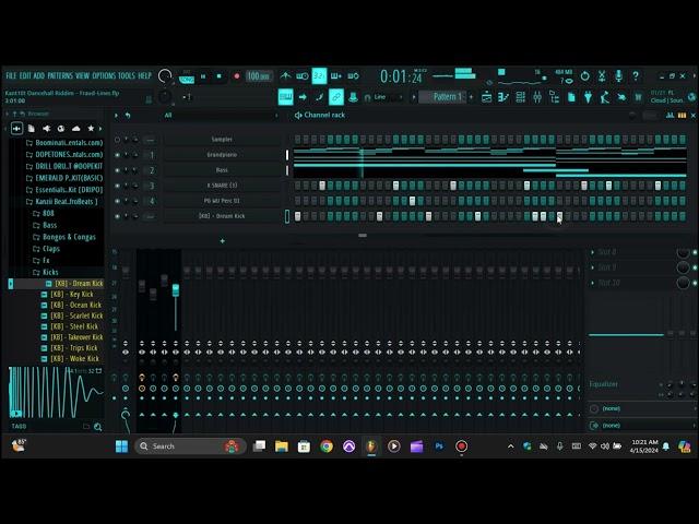 How to make a  trap dancehall beat for kant10t | Dancehall Beat Tutorial 2024