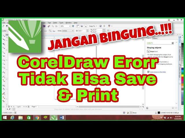 Cara Mengatasi CorelDraw Tidak Bisa Save Dan Print / Trail @qolbytutorial313