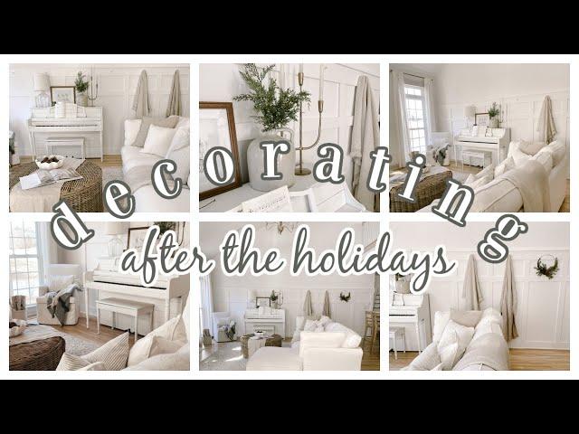 DECORATING AFTER THE HOLIDAYS | 25HOME SOFA REVIEW: HYGGE WHITE SECTIONAL