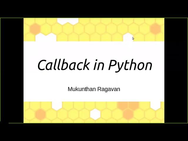 Callback in Python