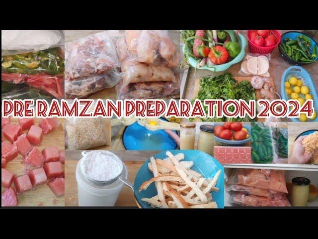 My pre Ramzan Preparation 2024 |kitchen hacks for time saving|Make your Ramzan easy|tips for Ramzan