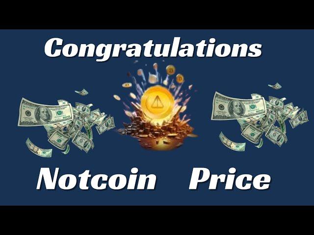 Alhamdu Lillah, one Notcoin is now  $0.50 USD, congratulations 