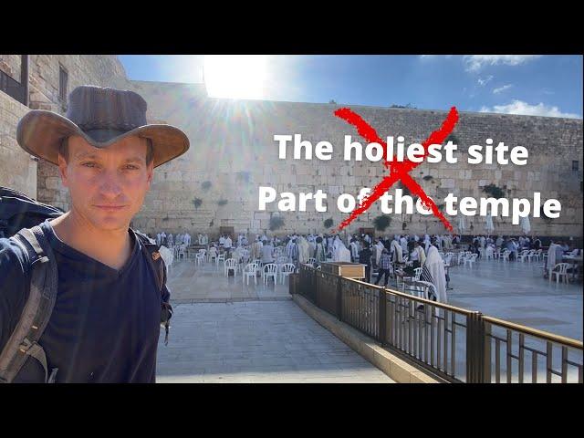 What is the Western Wall? (Not the holiest site. Not part of the temple)