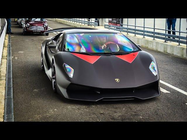 £3Million Lamborghini Sesto Elemento DRIVING ON TRACK! V10 sounds, Start up and Accelerations