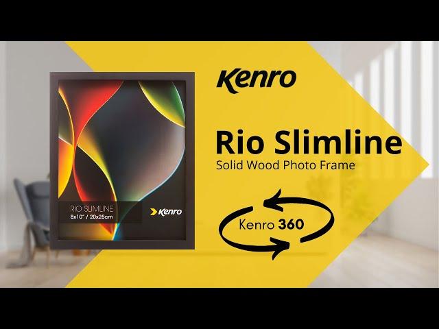 Kenro Rio Slimline Black Photo Frame - 360 degree video