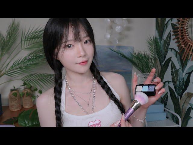 ASMR(Sub)잠이 오는 여름 휴양지 메이크업샵 상황극 Sleepy Makeup Shop in a Summer Resort