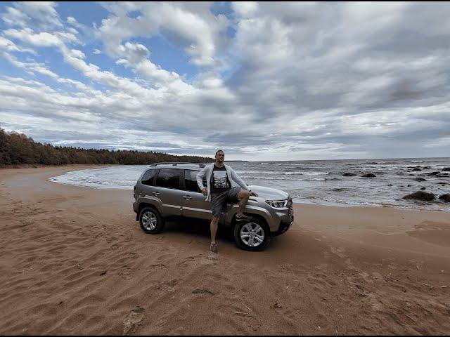 Лада Нива Тревел в песчаных дюнах Ладоги   HD 1080p