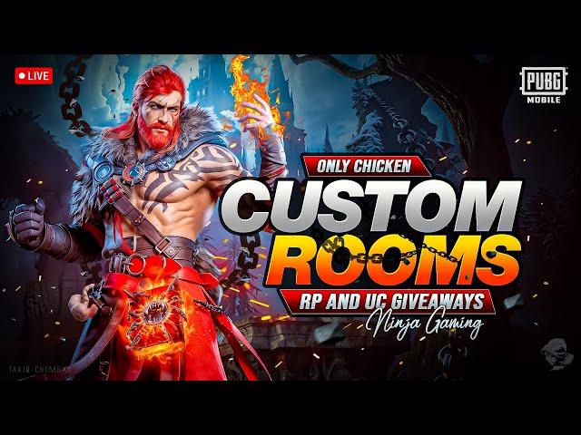 LIVE CUSTOM ROOM WITH NINJA GAMING | 200 CASH GIVE A WAY | ROAD TO 3k #live  #pubgmobile #bgmi