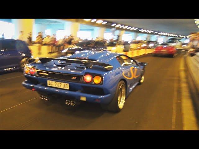 ULTIMATE 90s SUPERCAR LEGENDS On The Road - Ferrari F40, Diablo SV & Bugatti EB110 SOUND