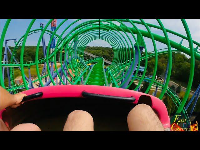 Jokers Jinx POV 4K Front Row 60fps Six Flags America Bowie, MD