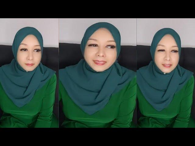 bunda rose live pakai baju biru