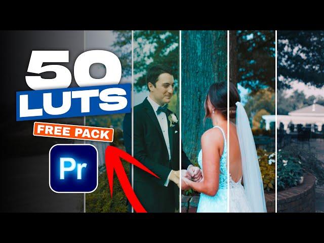 50 LUTs PACK FREE | How to Add LUTs to Your Footage In Premiere Pro