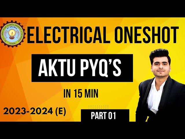 AKTU Electrical PYQ's (Part 1)  |  3-Phase Synchronous Motor PYQ | 100% Score + Short Notes